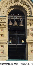 Orthodox Cathedral Bell Tower. Orthodox Church. Easter.