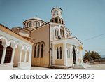 Orthodox Church of the Assumption at old town of city of Kavala, East Macedonia and Thrace, Greece