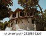 Orthodox Church of the Assumption and The statue of Muhammad Ali founder of modern Egypt at old town of city of Kavala, East Macedonia and Thrace, Greece