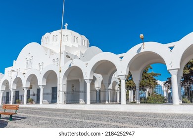 Orthodox Metropolitan Cathedral in Thira, Greece - Shutterstock ID 2184252947