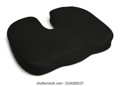 Orthopedic chair pillow on white background - Shutterstock ID 2154283137