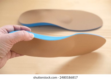 Orthopedic shoe inserts featuring supinator made of authentic leather, Experience Unmatched Comfort, Arch support, foot fatigue