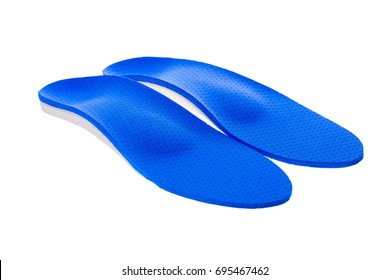 Orthotics On A White Background. Insert In Shoes To Support The Foot