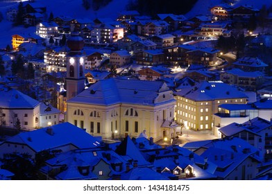 Ortisei In Val Gardena By Night