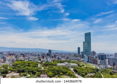 Osaka City View From Tsutenkaku
