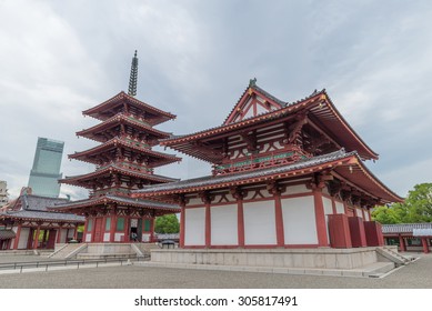 Osaka, Japan At Shitennoji Temple.