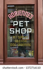 Osaka,Japan - 13 Apr, 2019:The Movie Set Of ADRIENNES Pet Shop - J And M Tropical Fish Pet Store Appearing  In The Movie Scene Of The Movie ROCKY.