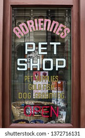 Osaka,Japan - 13 Apr, 2019:The Movie Set Of ADRIENNES Pet Shop - J And M Tropical Fish Pet Store Appearing  In The Movie Scene Of The Movie ROCKY.