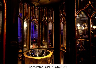 OSAKA/JAPAN - MAY 29: Hogwarts Pensieve at the Dumbledore's Room in the Hogwart Castle on May 29, 2015 in Osaka, Japan