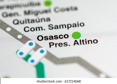 Osasco Station. Sao Paolo Metro Map.