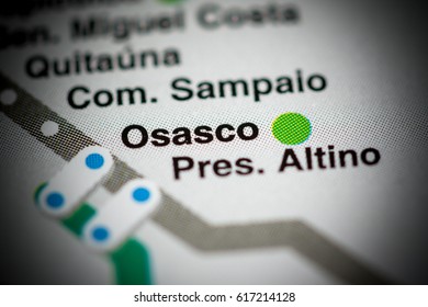 Osasco Station. Sao Paolo Metro Map.