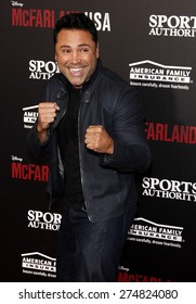 Oscar De La Hoya At The Los Angeles Premiere Of 'McFarland, USA' Held At The El Capitan Theater In Hollywood On February 9, 2015.