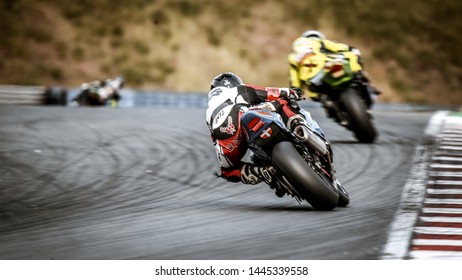 Oschersleben, Germany, June 09, 2019: Racing Motorbike Compete To FIM Endurance World Championship 2019
