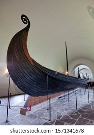 The Oseberg Ship Inside The Viking Ship Museum, Oslo, Norway