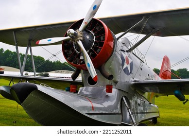 Oshkosh, Wisconsin USA - July 22 2011: This Is A Picture Of An Antique Airplane That Was Featured At A Local Airshow.