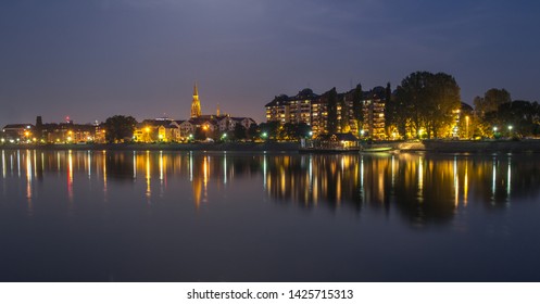 Osijek City At Night Croatia Summer