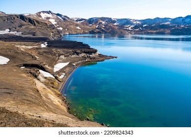 Oskjuvatn, Sometimes Called Lake Askja Due To Its Location In The Askja Caldera, Is A Vast Crater Lake In North Iceland