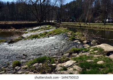 Oslava river between Oslava and Vanec, Moravia, Czech Republic - Shutterstock ID 1696750513