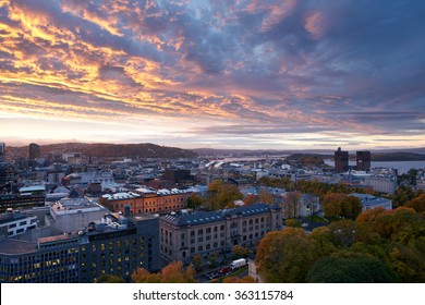 Oslo City In The Morning