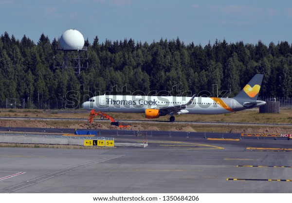 Oslo Gardermoen International Airport. The airport has biggest passenger flow in Norway.July 3,2018. Oslo,Norway