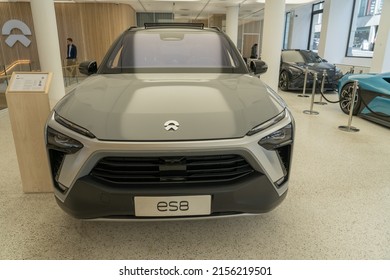 Oslo, Norway- 05.05.2022: The NIO ES8 Is An All-electric, 6 Or 7-seater Full-sized Sport Utility Vehicle Manufactured By NIO. 