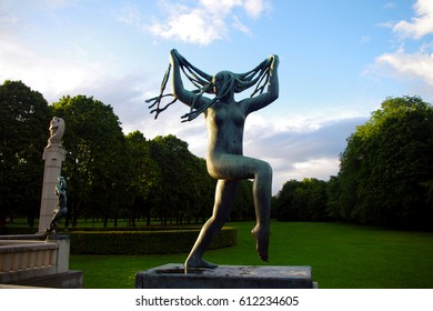 OSLO, NORWAY - 11.06.2016 - Historically Part Of Frogner Manor Vigeland Sculpture Park.