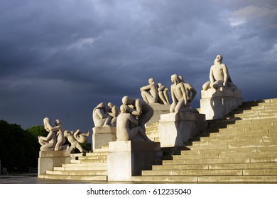 OSLO, NORWAY - 11.06.2016 - Historically Part Of Frogner Manor Vigeland Sculpture Park.