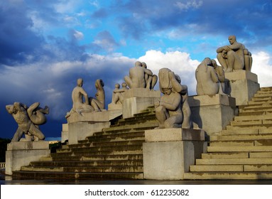 OSLO, NORWAY - 11.06.2016 - Historically Part Of Frogner Manor Vigeland Sculpture Park.