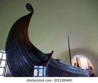 Oslo, Norway - 11.09.2019: Oseberg Ship At The Viking Ship Museum