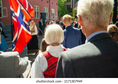 Oslo, Norway - 17 May 2022: People Celebrate National Constitution Day In Norway.