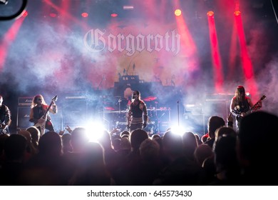 OSLO, NORWAY - APRIL 14: The Norwegian Black Metal Band Gorgoroth Perform Live On The Inferno Festival On April 14, 2017 In Oslo, Norway.
