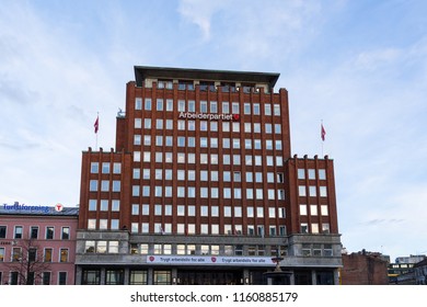 OSLO, NORWAY - APRIL 26, 2018: The Norwegian Labour Party Headquarters