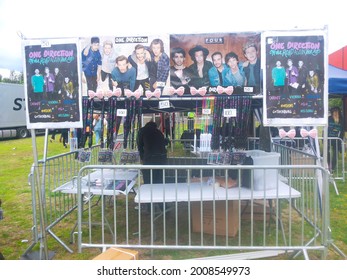 Oslo, Norway - June 19, 2015: Merch From The One Direction - On The Road Again Tour 2015 Concert At Ullevaal Stadion; One Direction Or 1D Are An English-Irish Pop Boy Band