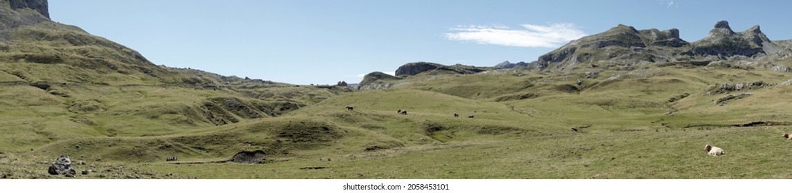 Ossau Valley National Park Of The Pyrenees France