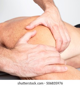 Osteopath Applying Myofascial Release