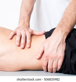 Osteopath Applying Myofascial Release