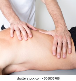 Osteopath Applying Myofascial Release