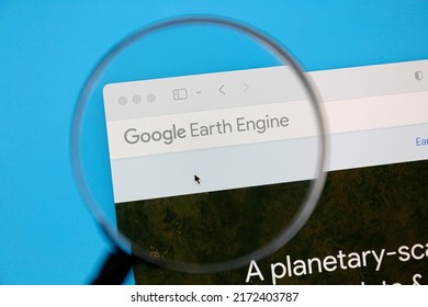 Ostersund, Sweden - June 28, 2022: Google Earth Engine Website. Google Earth Engine Is A Geospatial Processing Service.