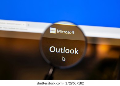 Ostersund, Sweden - May 12, 2020: Microsoft Outlook Website.. Microsoft Outlook Is A Personal Information Manager From Microsoft,