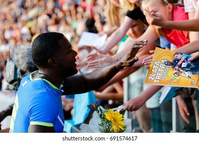 Ostrava, Czech Republic - June 17, 2014. Golden Spike IAAF World Challenge. Justin Gatlin.