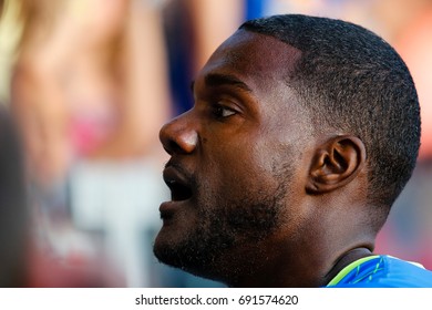 Ostrava, Czech Republic - June 17, 2014. Golden Spike IAAF World Challenge. Justin Gatlin.