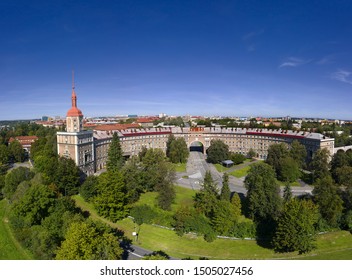 Ostrava, Czech republic - Typical architecture for Ostrava Poruba. Poruba was begun early in the 50s of the 20th century in the style of socialist realism, inspired by Soviet designs - Shutterstock ID 1505027456
