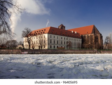 Ostrow Tumski Wroclaw In Winter