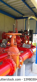 OS&Y Gate Valve In The Fire Pump Room