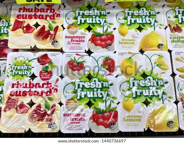 Otagonewzealand1may 19 Fresh Fruity Yoghurt Rhubarb Stock Photo Edit Now 1440736697