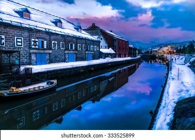 Otaru Twilight In The Winter 