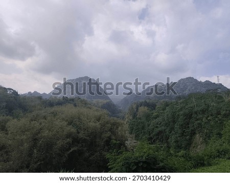 the other side of merapi mountain 