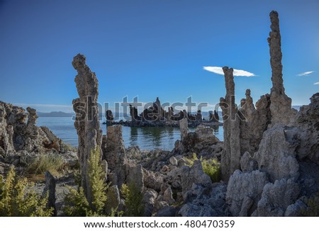 Similar – Mono Lake Tufa Statues