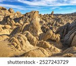 The otherworldly granite rock formations of Alabama Hills, near Lone Pine, California