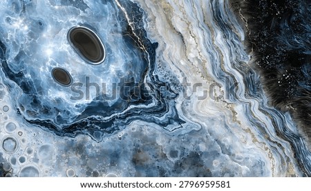 Otherworldly marble texture showcasing celestial patterns and imaginative mineral formations.